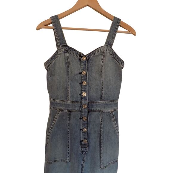 Seven 7 For All Mankind denim jumpsuit size XXS NWT - Picture 2 of 8